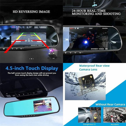 مرآة السيارة الذكية 3 في 1 (شاشة + داش كام + كاميرا ركن) 570 الف    DASH CAM